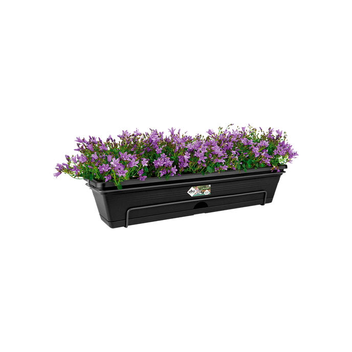 green basics balkonkasten allin1 70cm living schwarz